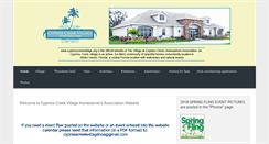 Desktop Screenshot of cypresscreekvillage.org
